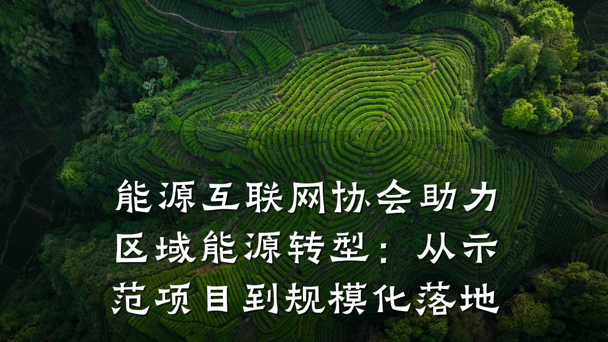 能源互联网协会助力区域能源转型:从示范项目到规模化落地
