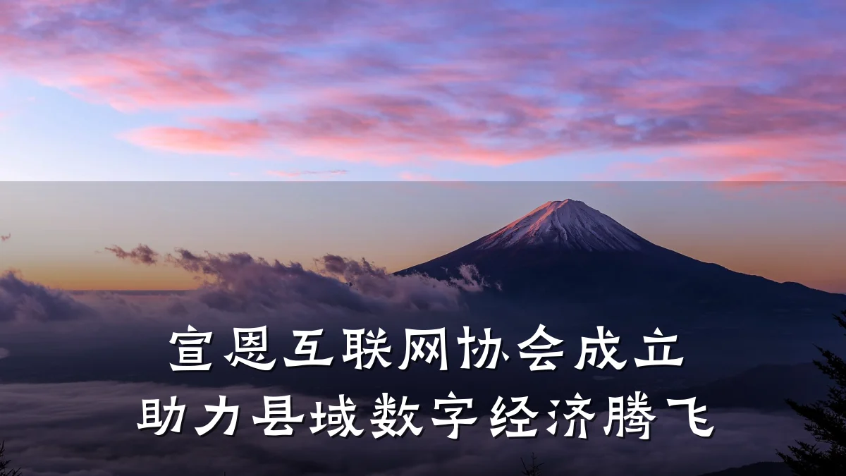 宣恩互联网协会成立 助力县域数字经济腾飞