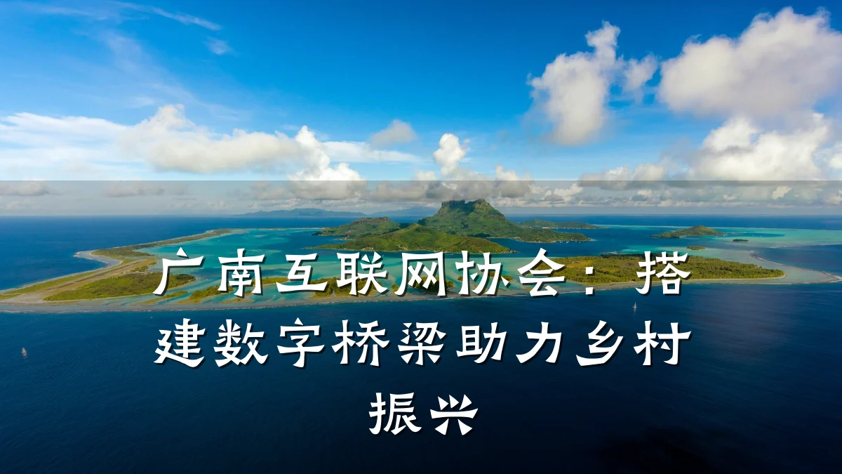 广南互联网协会：搭建数字桥梁助力乡村振兴