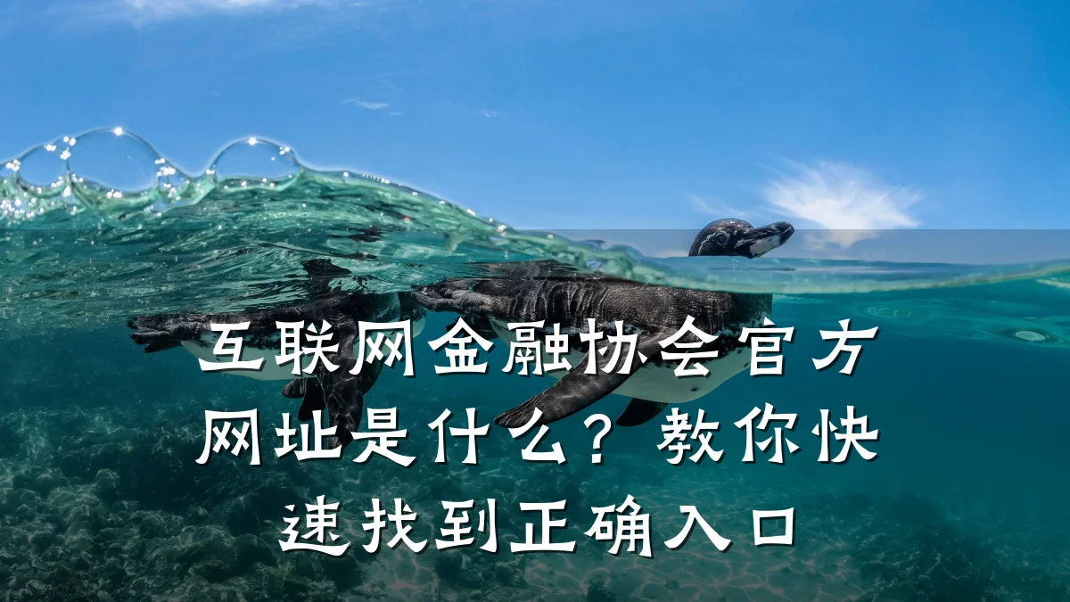 互联网金融协会官方网址是什么?教你快速找到正确入口