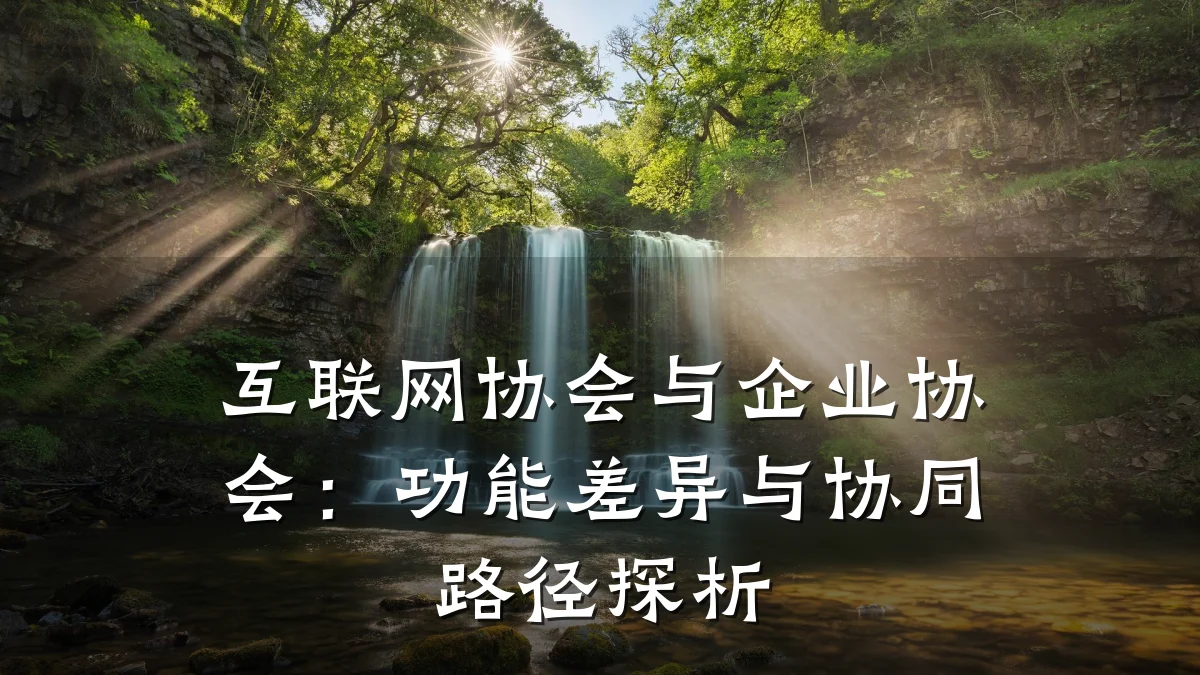 互联网协会与企业协会:功能差异与协同路径探析