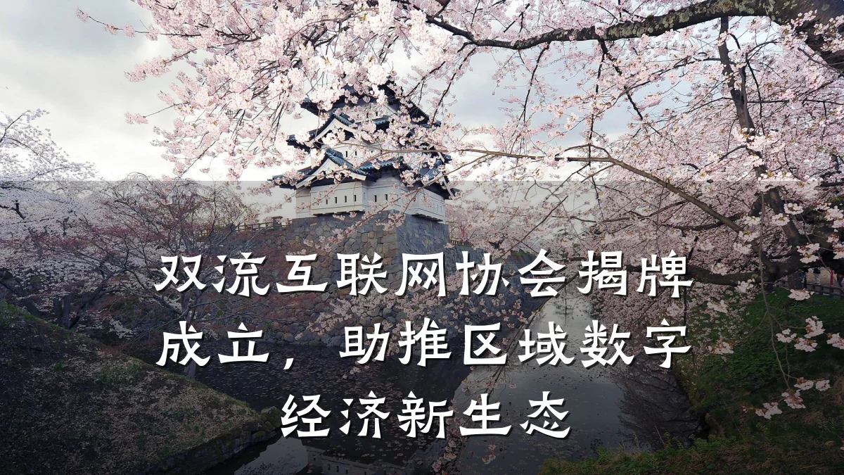 双流互联网协会揭牌成立,助推区域数字经济新生态