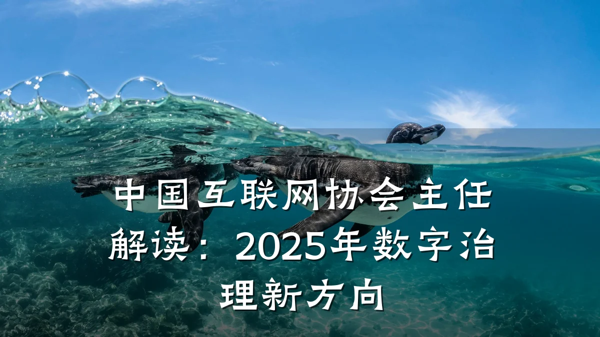 中国互联网协会主任解读:2025年数字治理新方向