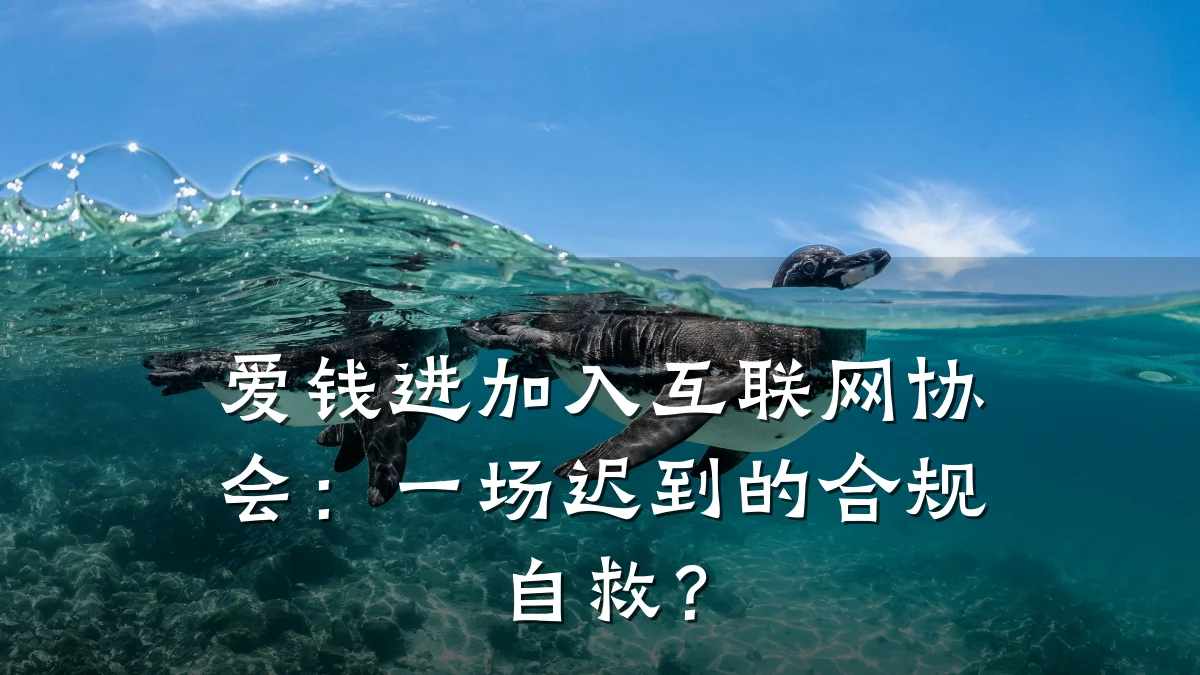 爱钱进加入互联网协会：一场迟到的合规自救？
