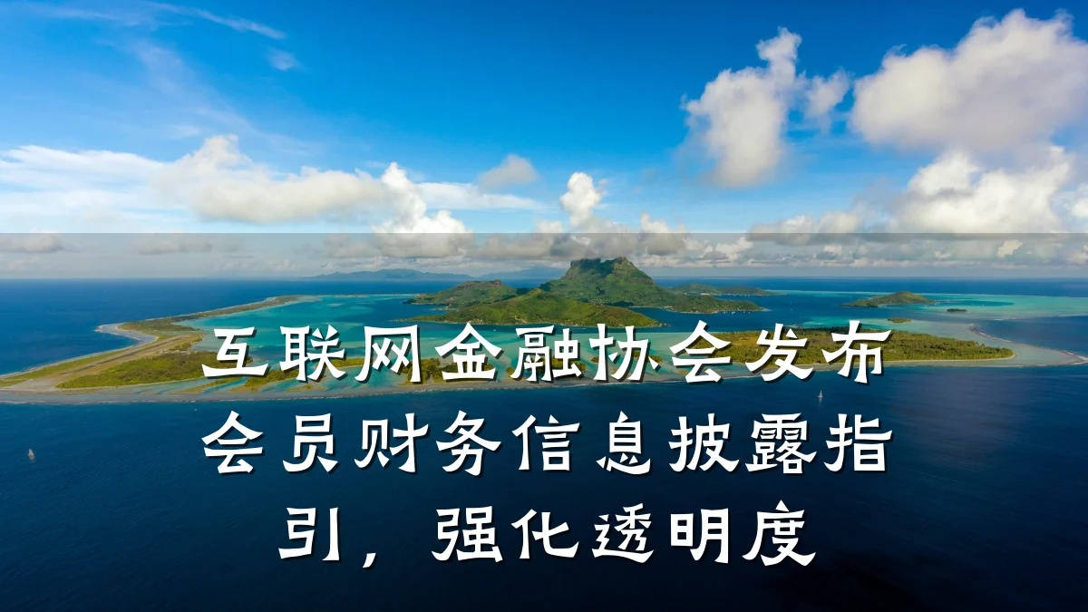 互联网金融协会发布会员财务信息披露指引，强化透明度