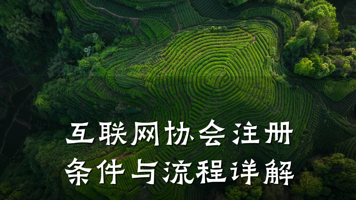互联网协会注册条件与流程详解