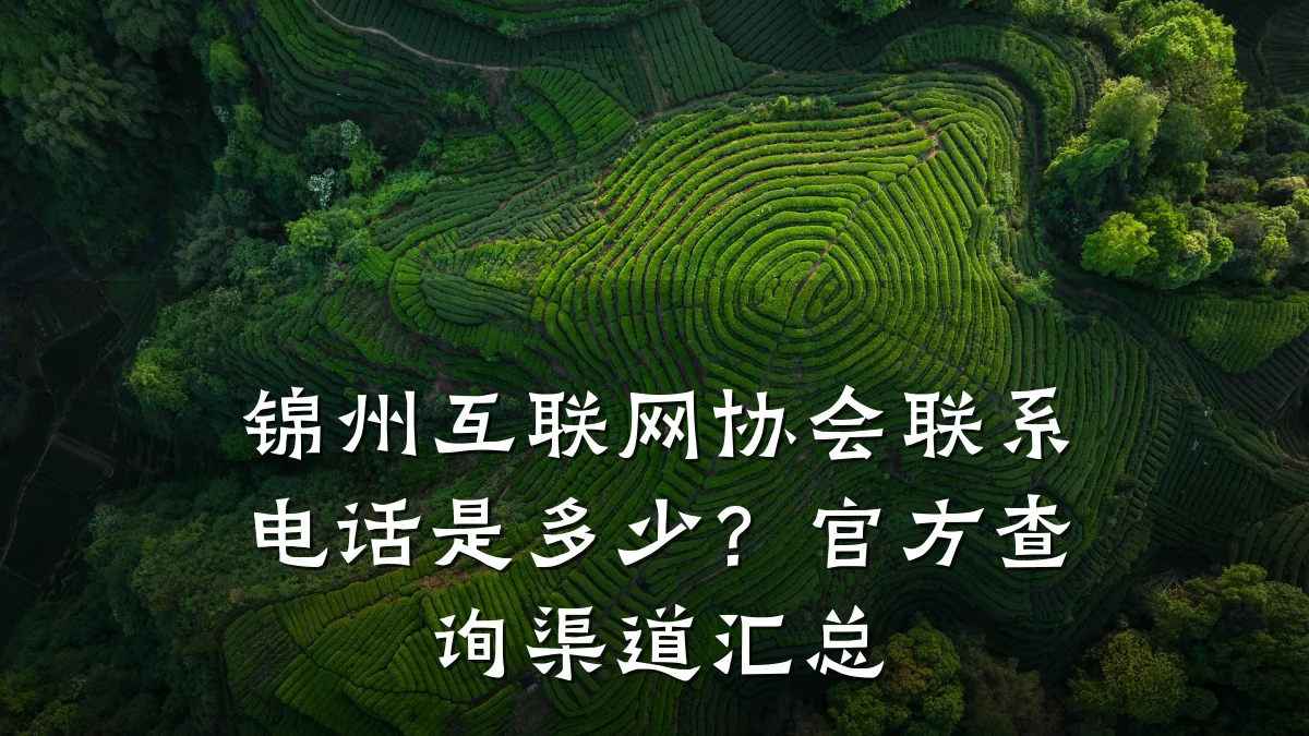 锦州互联网协会联系电话是多少?官方查询渠道汇总