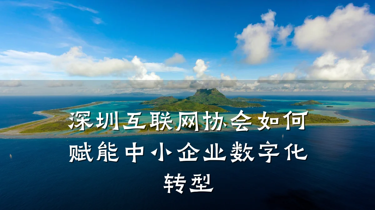 深圳互联网协会如何赋能中小企业数字化转型