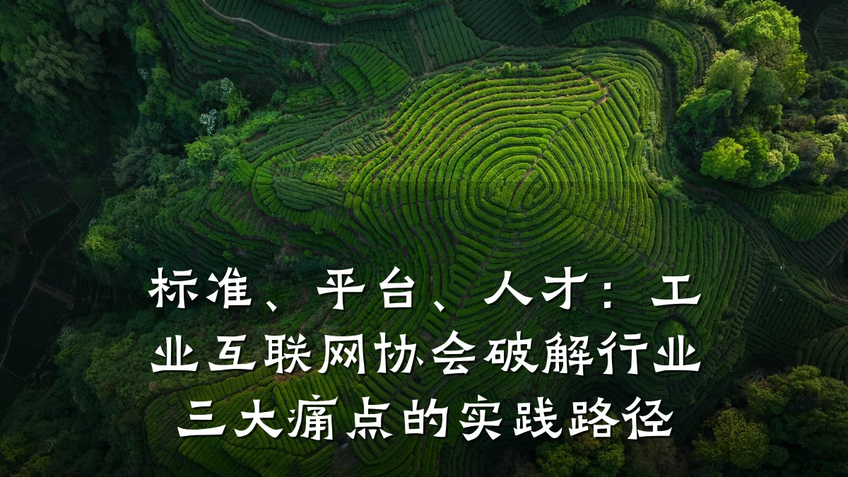 标准、平台、人才:工业互联网协会破解行业三大痛点的实践路径