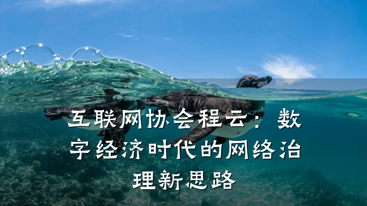 互联网协会程云：数字经济时代的网络治理新思路