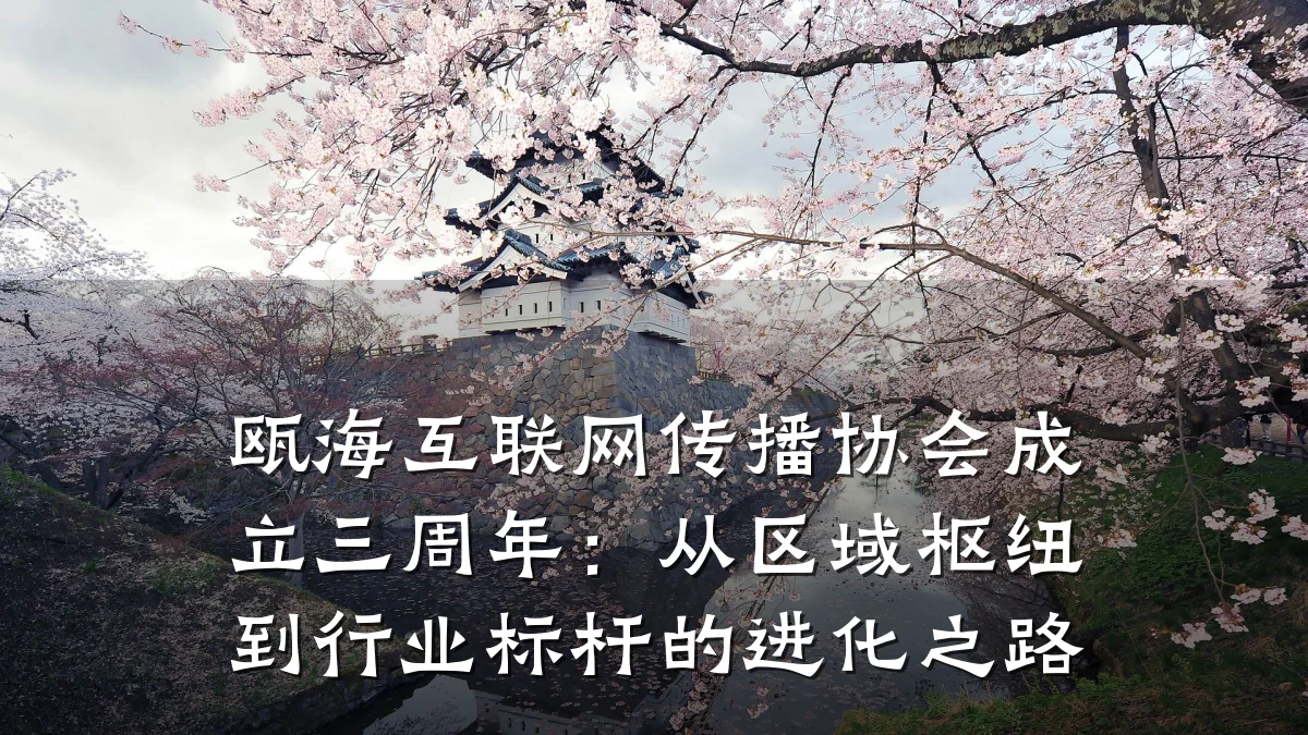 瓯海互联网传播协会成立三周年：从区域枢纽到行业标杆的进化之路