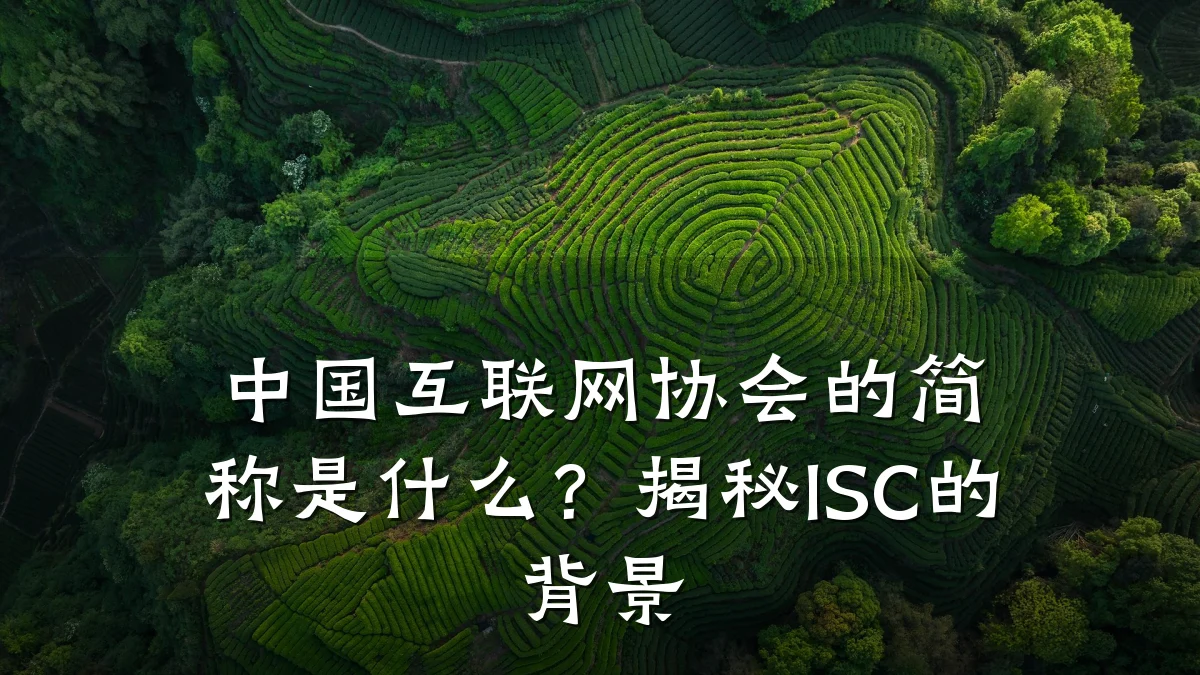 中国互联网协会的简称是什么?揭秘ISC的背景