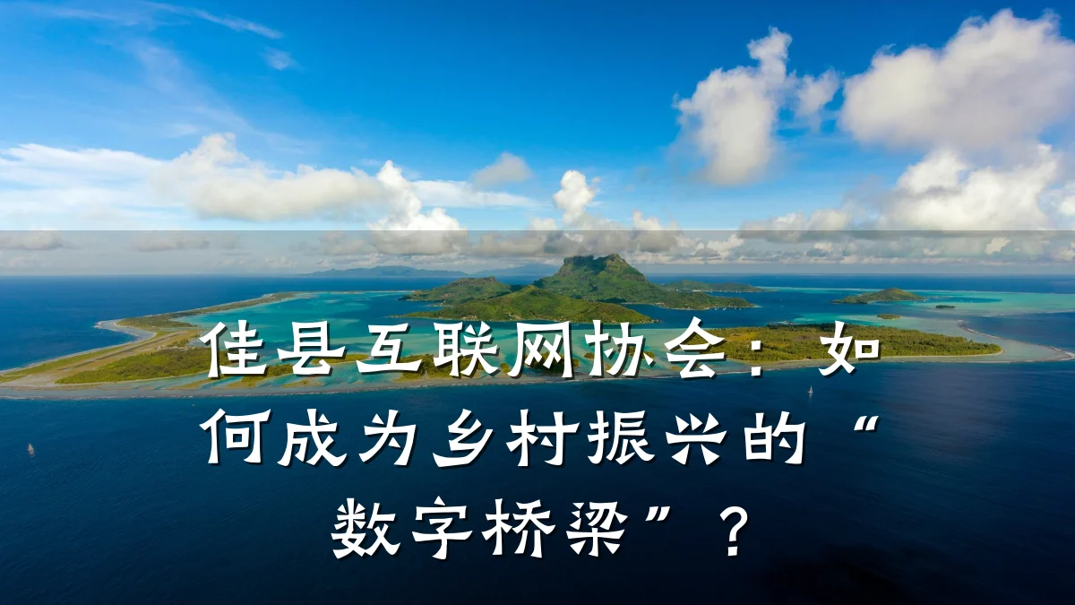佳县互联网协会：如何成为乡村振兴的“数字桥梁”？