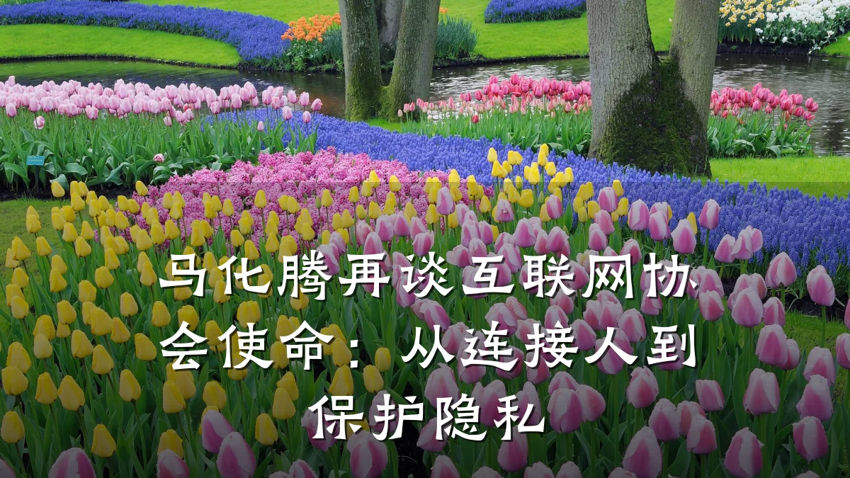 马化腾再谈互联网协会使命：从连接人到保护隐私