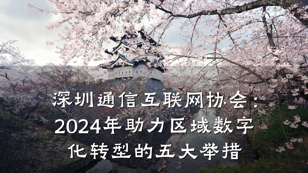 深圳通信互联网协会：2024年助力区域数字化转型的五大举措