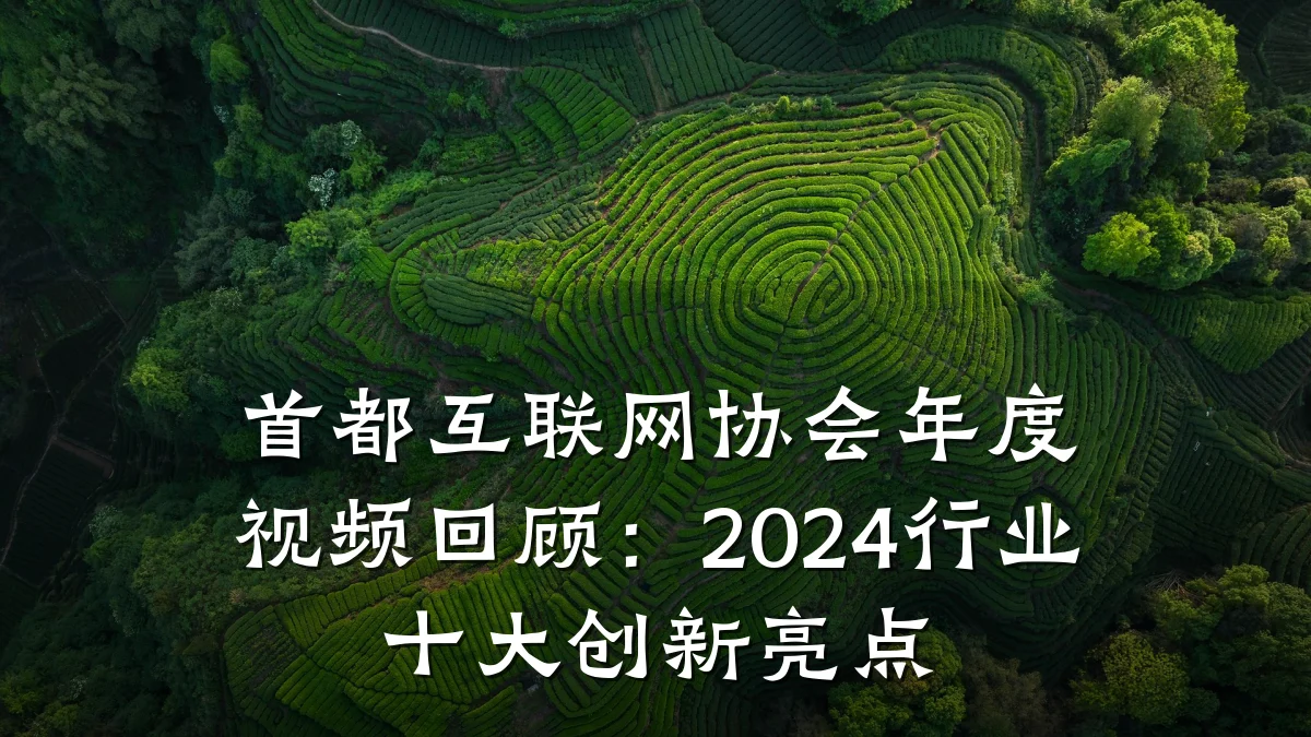 首都互联网协会年度视频回顾：2024行业十大创新亮点