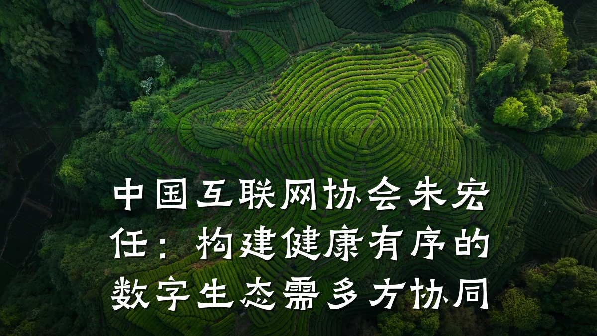 中国互联网协会朱宏任：构建健康有序的数字生态需多方协同