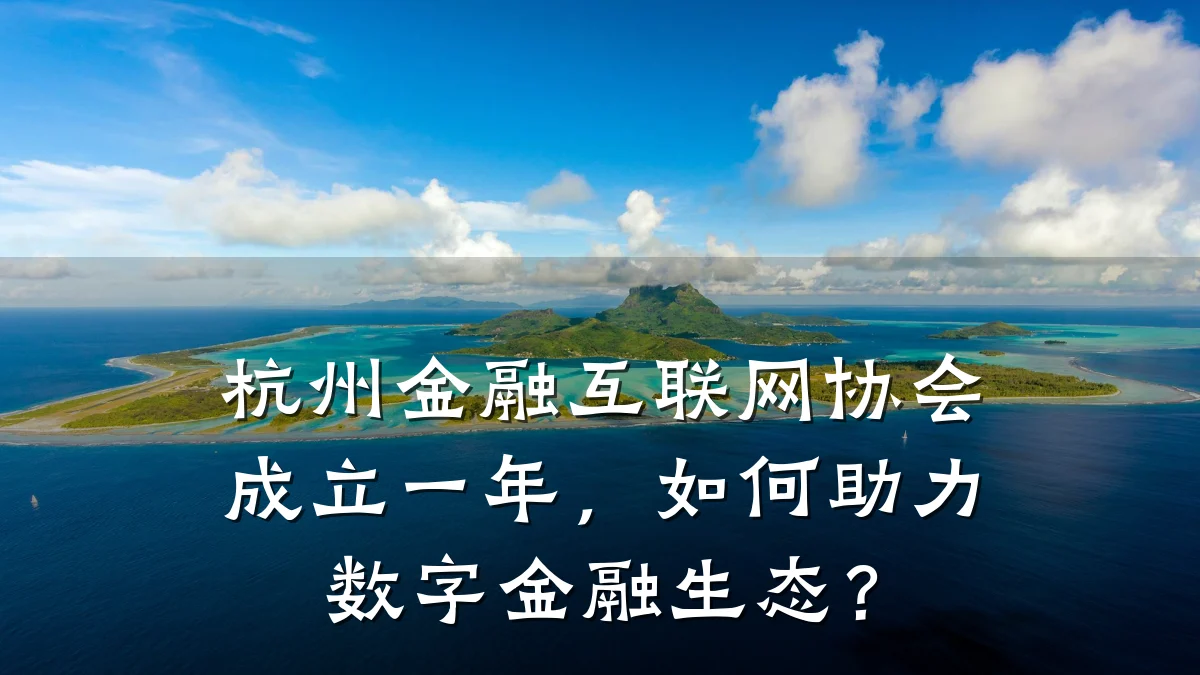 杭州金融互联网协会成立一年，如何助力数字金融生态？