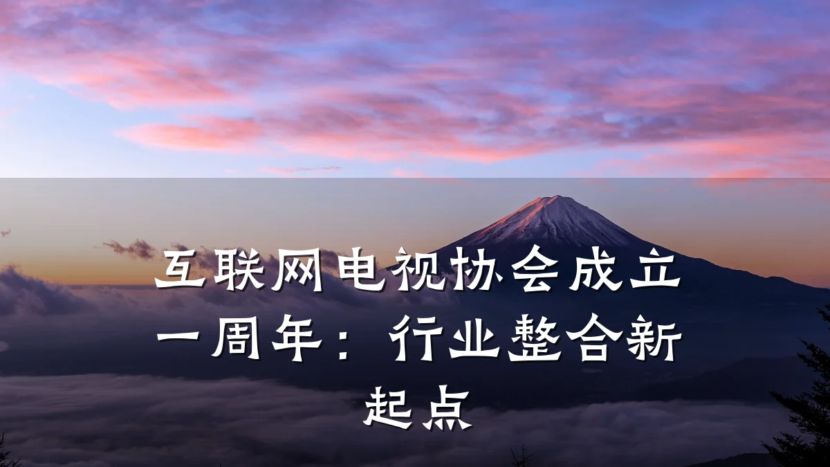 互联网电视协会成立一周年:行业整合新起点