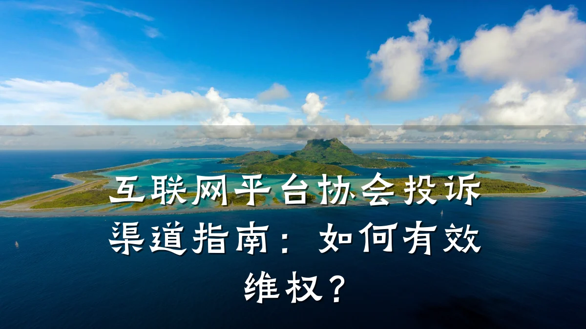 互联网平台协会投诉渠道指南:如何有效维权?
