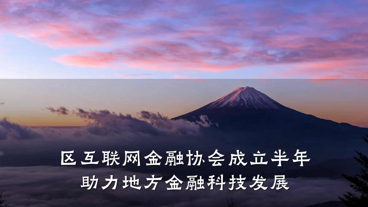 区互联网金融协会成立半年 助力地方金融科技发展