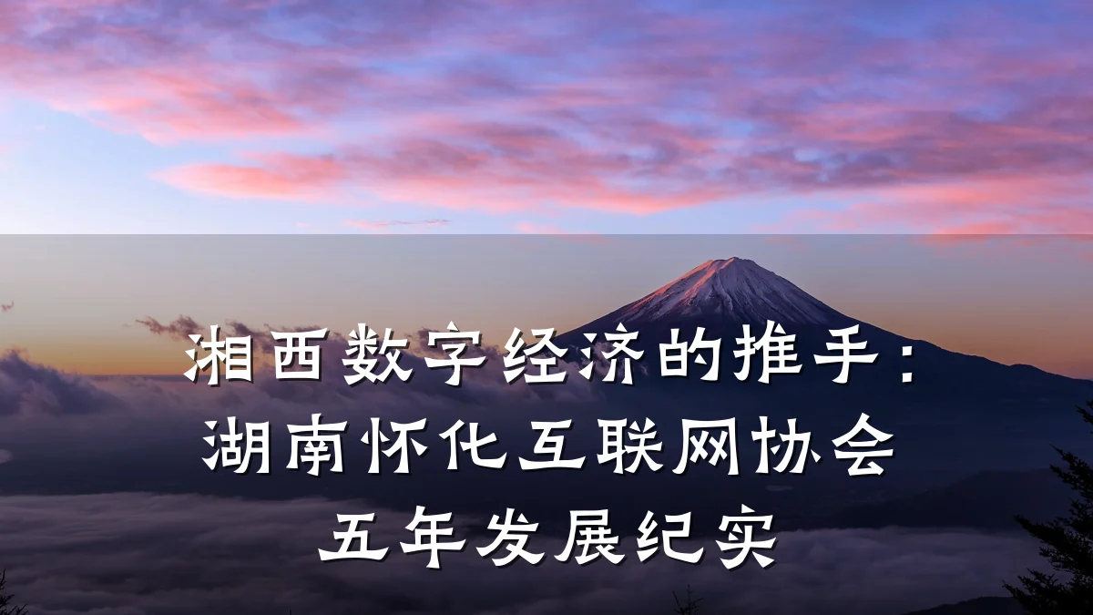 湘西数字经济的推手:湖南怀化互联网协会五年发展纪实